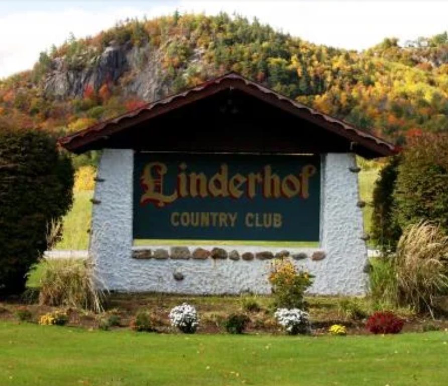 Linderhof Country Club entrance sign